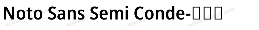 Noto Sans Semi Conde字体转换